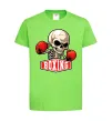 Дитяча футболка Boxing skeleton Лаймовий фото