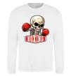 Світшот Boxing skeleton Білий фото
