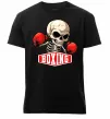 Мужская премиум футболка Boxing skeleton Черный фото