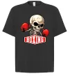 Футболка Оверсайз Boxing skeleton Черный фото