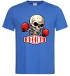 Мужская футболка Boxing skeleton Ярко-синий фото
