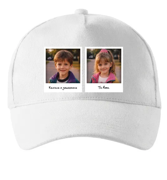 Кепка Дитячі фото парні Белый фото