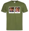 Мужская футболка Дитячі фото парні Оливковый фото