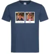 Мужская футболка Дитячі фото парні Темно-синий фото