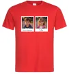 Мужская футболка Дитячі фото парні Красный фото