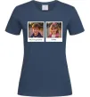 Женская футболка Дитячі фото парні Темно-синий фото