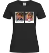 Женская футболка Дитячі фото парні Черный фото