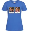 Женская футболка Дитячі фото парні Ярко-синий фото