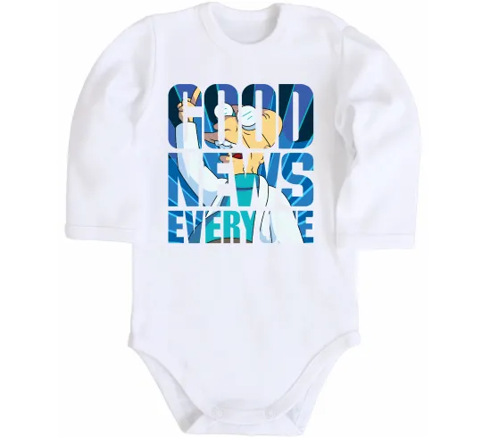 Детский боди Good news everyone Белый фото