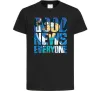 Детская футболка Good news everyone Черный фото