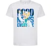 Детская футболка Good news everyone Белый фото