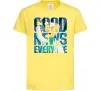 Детская футболка Good news everyone Лимонный фото