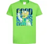 Детская футболка Good news everyone Лаймовый фото