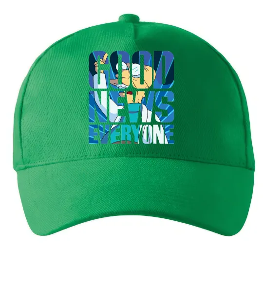 Кепка Good news everyone Зеленый фото
