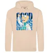 Мужская толстовка (худи) Good news everyone Песочный фото
