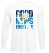 Лонгслив Good news everyone Белый фото
