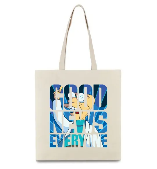 Эко-сумка Good news everyone Бежевый фото