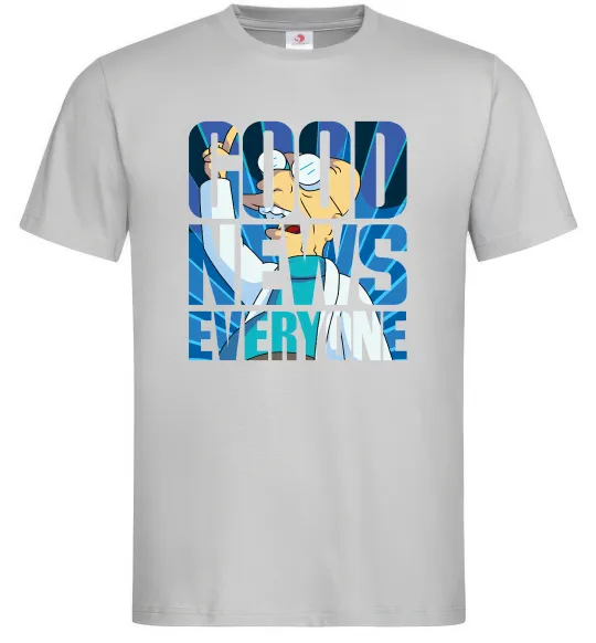 Мужская футболка Good news everyone Серый фото