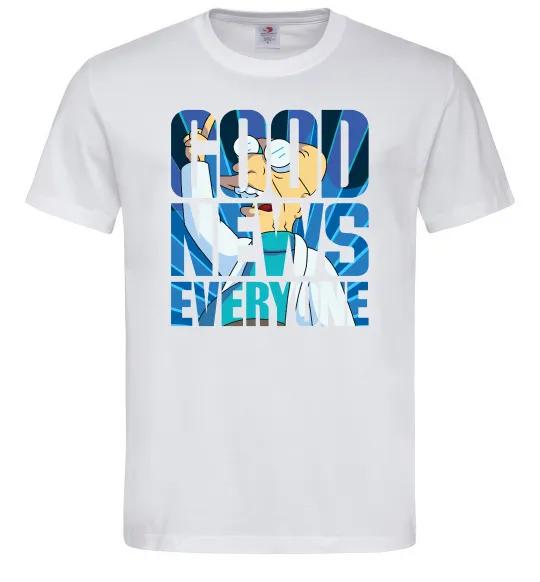 Мужская футболка Good news everyone Белый фото