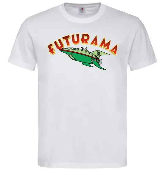 Мужская футболка Futurama Planet Express Белый фото