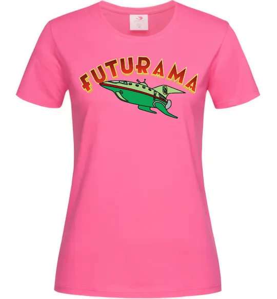 Женская футболка Futurama Planet Express Ярко-розовый фото
