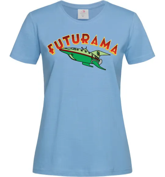 Женская футболка Futurama Planet Express Голубой фото