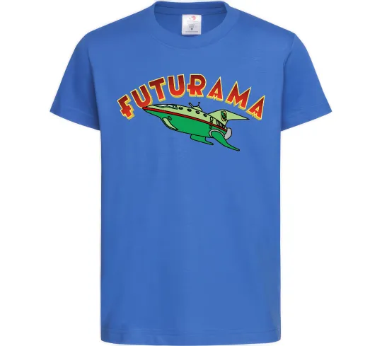 Детская футболка Futurama Planet Express Ярко-синий фото