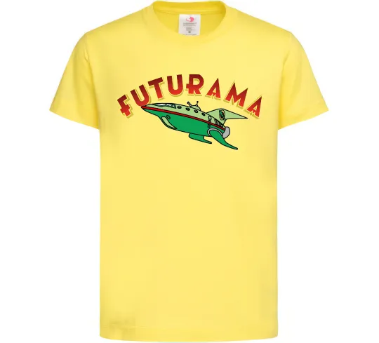 Детская футболка Futurama Planet Express Лимонный фото