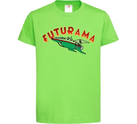 Детская футболка Futurama Planet Express Лаймовый фото
