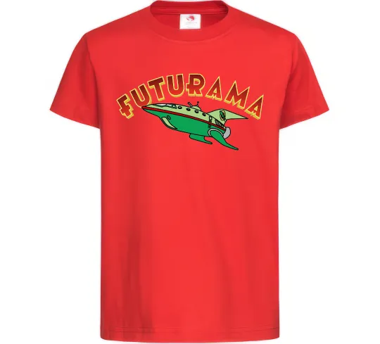 Детская футболка Futurama Planet Express Красный фото