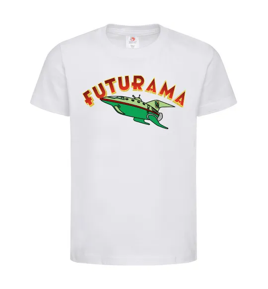Детская футболка Futurama Planet Express Белый фото