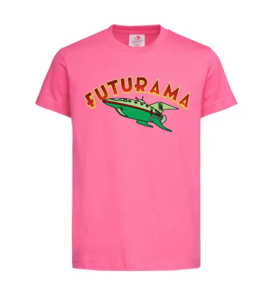 Детская футболка Futurama Planet Express Ярко-розовый фото