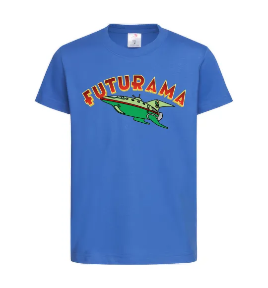 Детская футболка Futurama Planet Express Ярко-синий фото