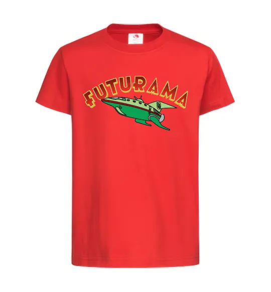 Детская футболка Futurama Planet Express Красный фото