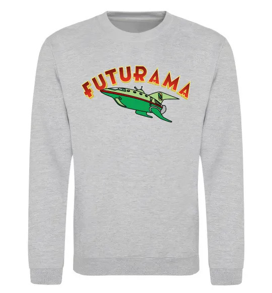 Свитшот Futurama Planet Express Серый меланж фото