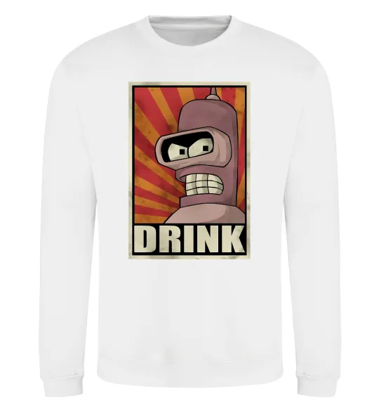 Свитшот Drink Бендер Белый фото