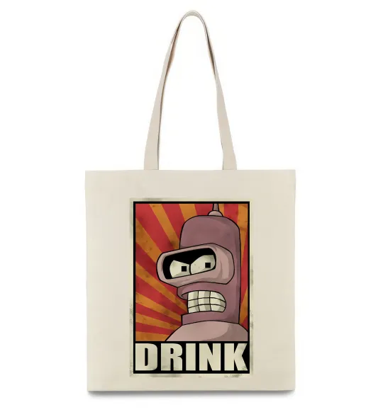 Эко-сумка Drink Бендер Бежевый фото