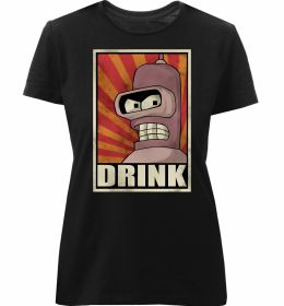 Женская премиум футболка Drink Бендер
