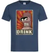Мужская футболка Drink Бендер Темно-синий Мужская футболка Drink Бендер Темно-синий фото