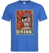 Мужская футболка Drink Бендер Ярко-синий Мужская футболка Drink Бендер Ярко-синий фото