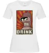 Женская футболка Drink Бендер Белый фото