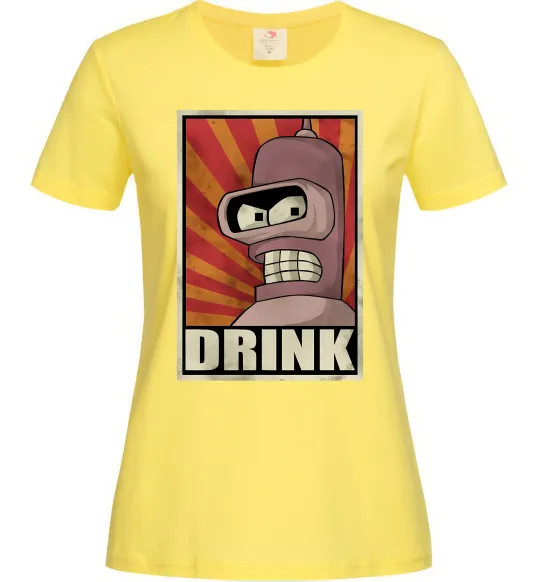 Женская футболка Drink Бендер Лимонный фото