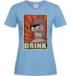 Женская футболка Drink Бендер Голубой фото