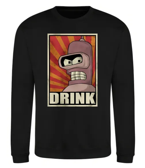 Свитшот Drink Бендер Черный фото