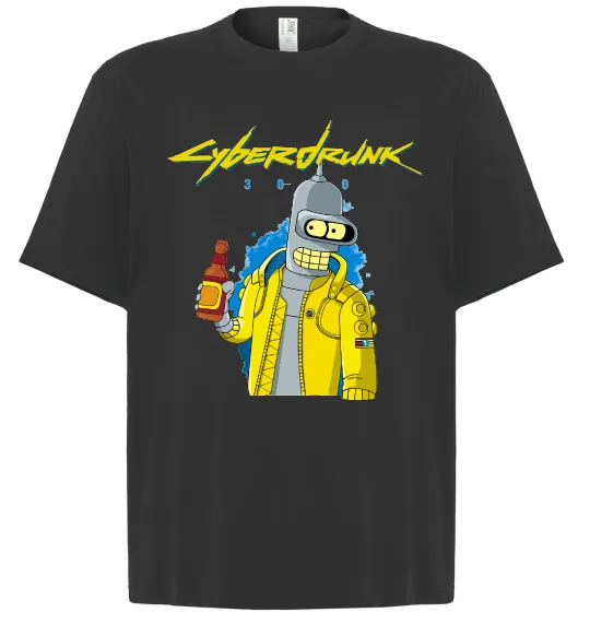 Футболка Оверсайз Cyberdrunk Черный фото