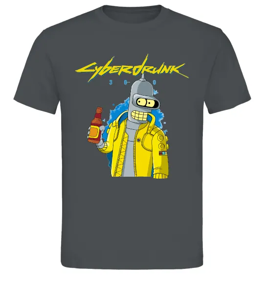 Мужская футболка Cyberdrunk Графит фото