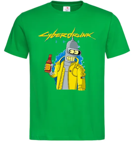 Мужская футболка Cyberdrunk Зеленый фото