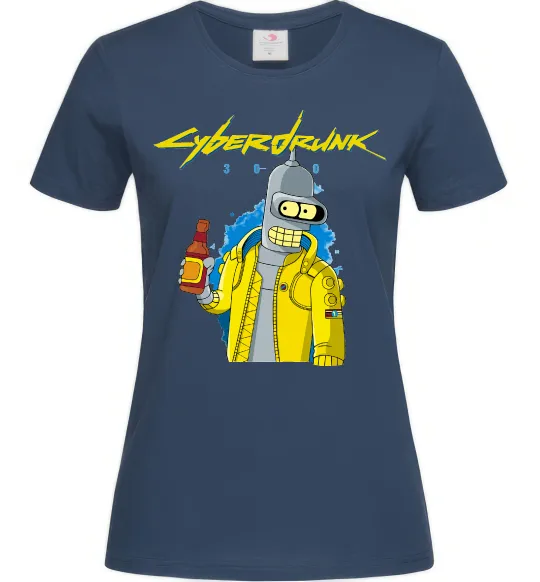 Женская футболка Cyberdrunk Темно-синий фото