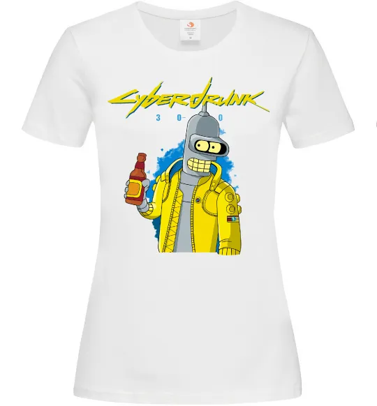 Женская футболка Cyberdrunk Белый фото