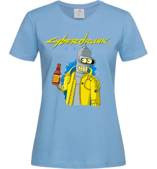 Женская футболка Cyberdrunk Голубой фото